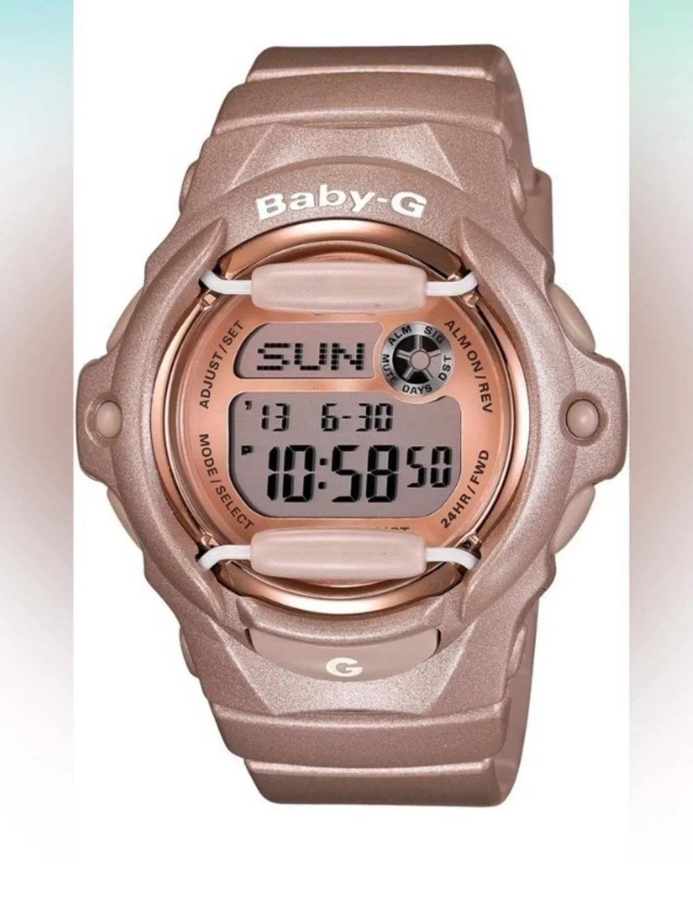 VTG Y2K Casio Baby G Shock Rose Gold Digital Watch